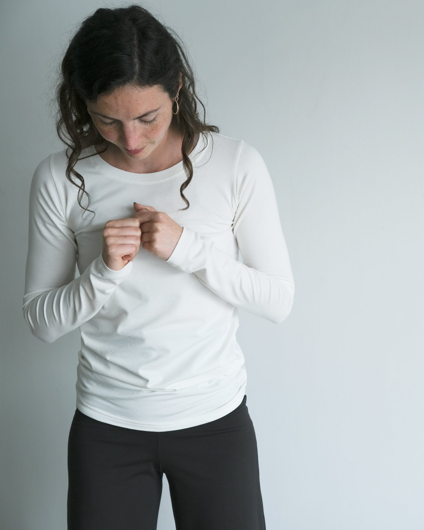 Long Sleeve Layering Tee ~ Natural