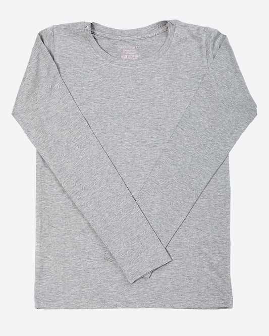 Long Sleeve Layering Tee ~ Marl Grey